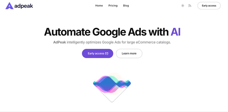 Screenshot of adpeak.ai