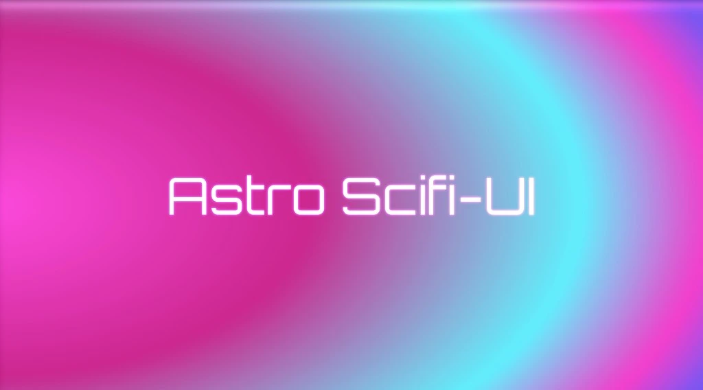 Screenshot of Astro Scifi-UI