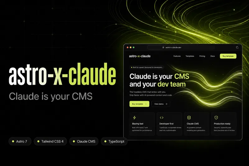Astro × Claude: When Claude Code Is Your CMS